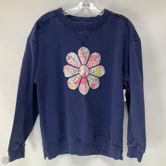 Top Long Sleeve By Simply Southern In Navy, Size: M