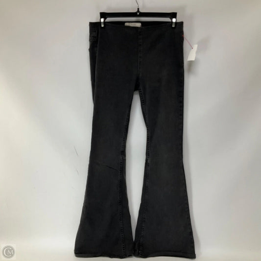 Jeans Boot Cut By Free People In Black Denim, Size: 0