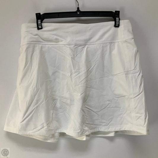 Athletic Skort By Lululemon In White, Size: 8