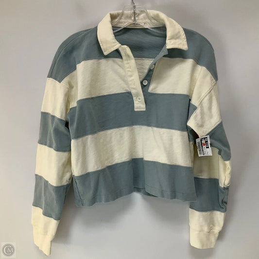 Top Long Sleeve By Marine Layer In Striped Pattern, Size: S