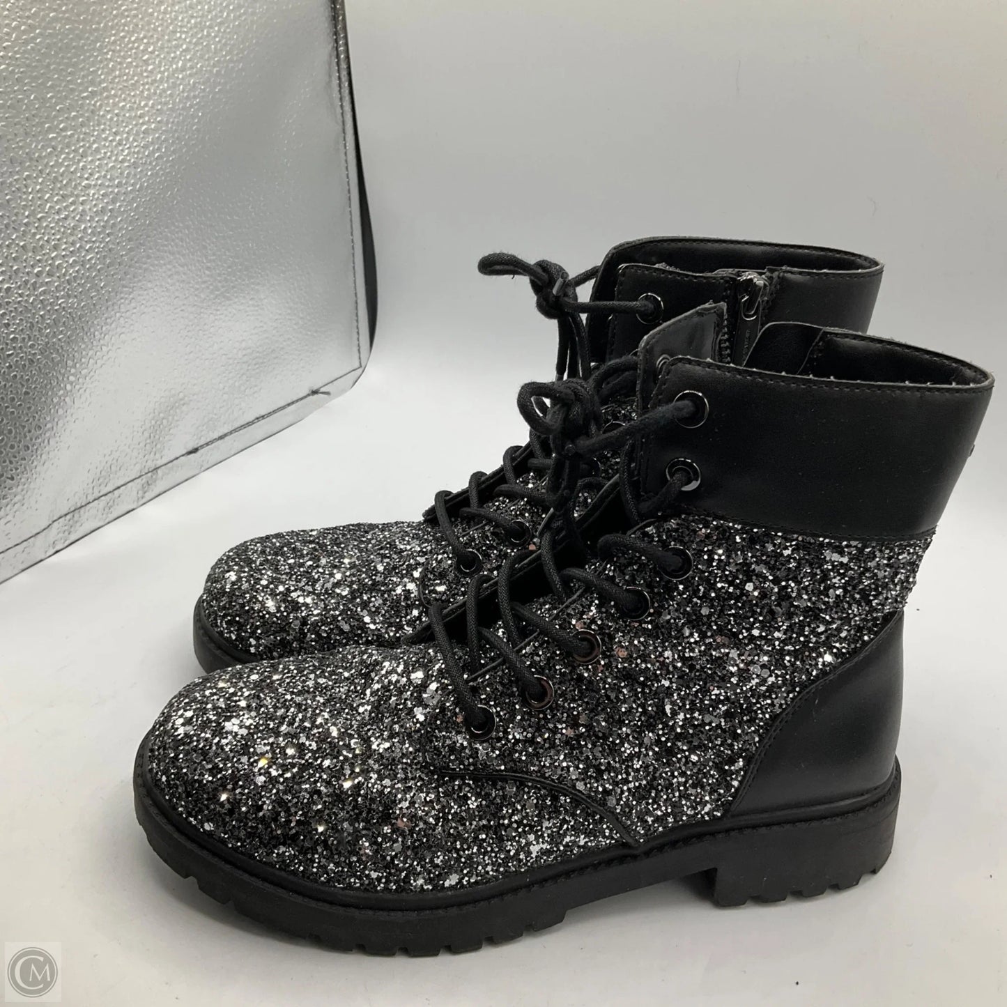 Boots Ankle Flats By Michael By Michael Kors In Silver, Size: 7