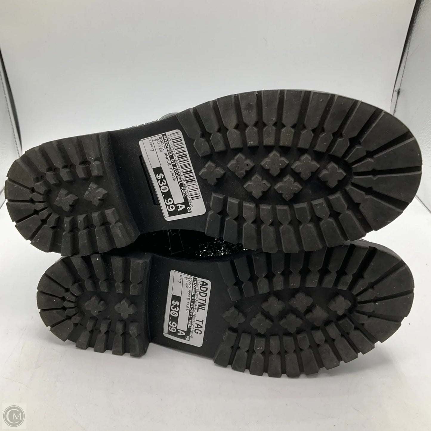 Boots Ankle Flats By Michael By Michael Kors In Silver, Size: 7