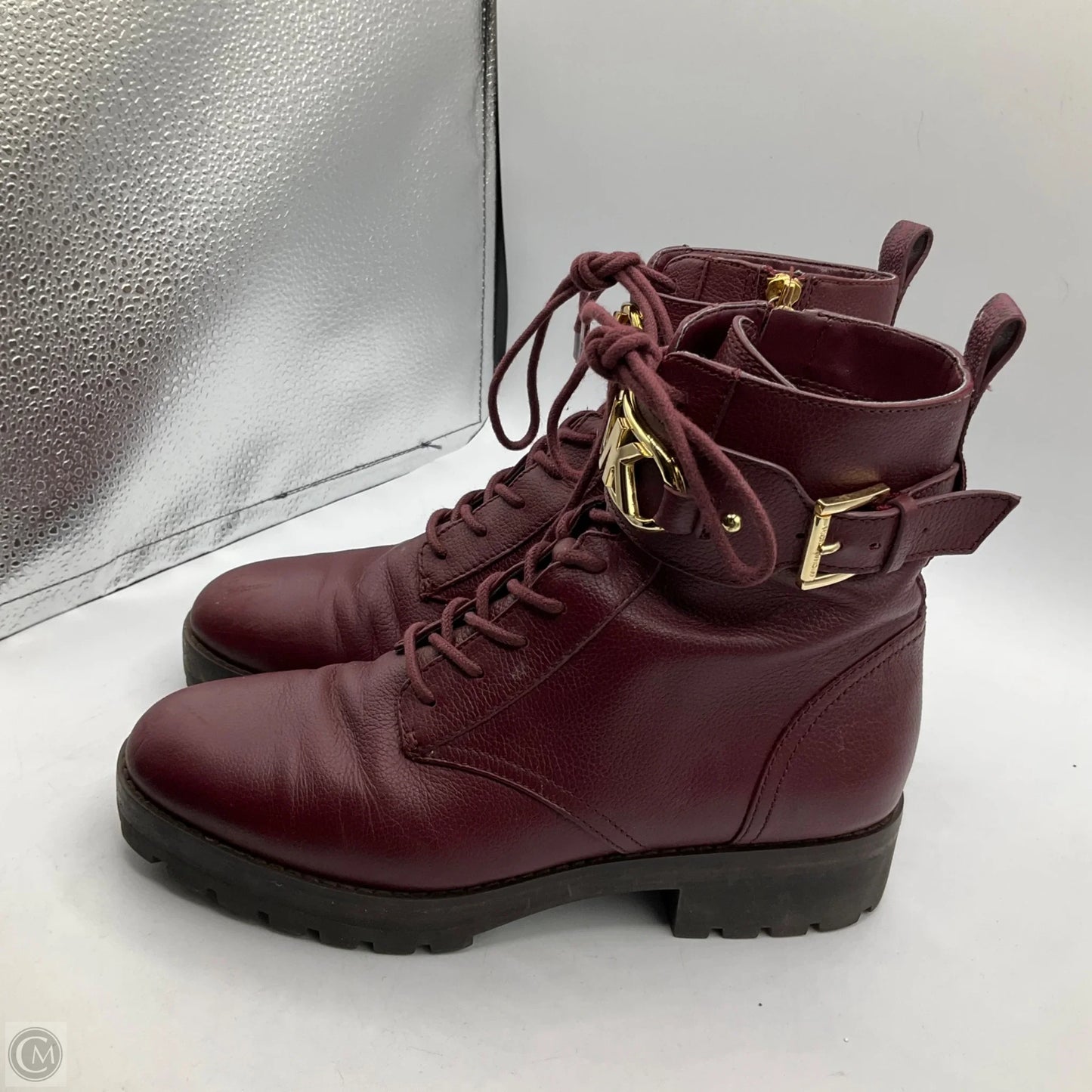 Boots Ankle Flats By Michael By Michael Kors In Red, Size: 7