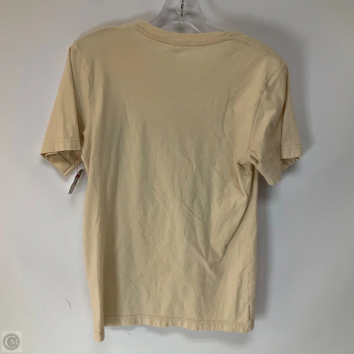 Top Short Sleeve By Bella + Canvas In Cream, Size: S