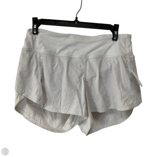 Athletic Shorts By Lululemon In White, Size: 6