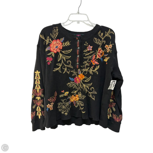 Top Long Sleeve By Johnny Was In Multi-colored, Size: L
