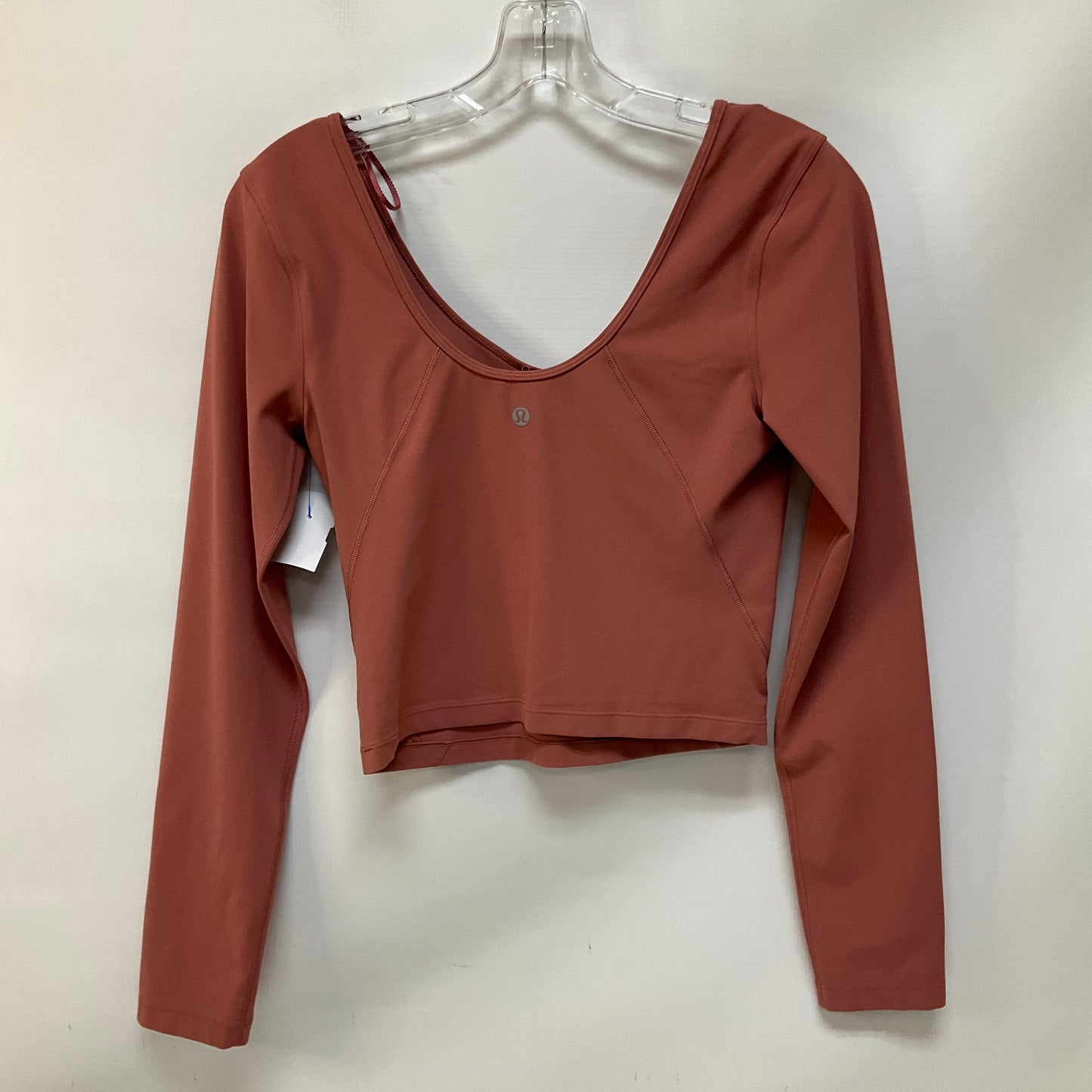 Athletic Top Long Sleeve Crewneck By Lululemon In Rose Gold, Size: 6