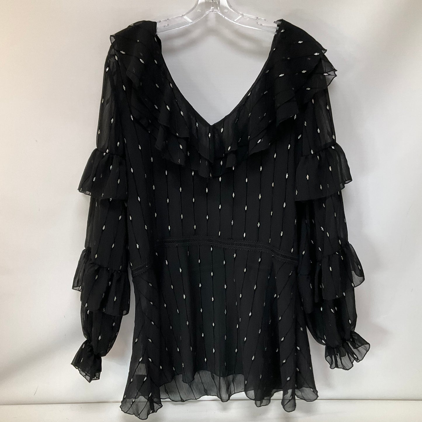 Top Long Sleeve By Tularosa In Black, Size: S