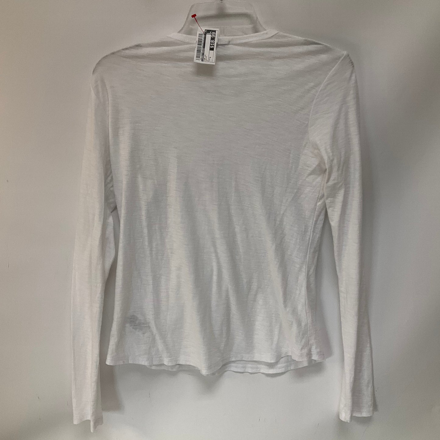 Top Long Sleeve By James Perse In White, Size: S