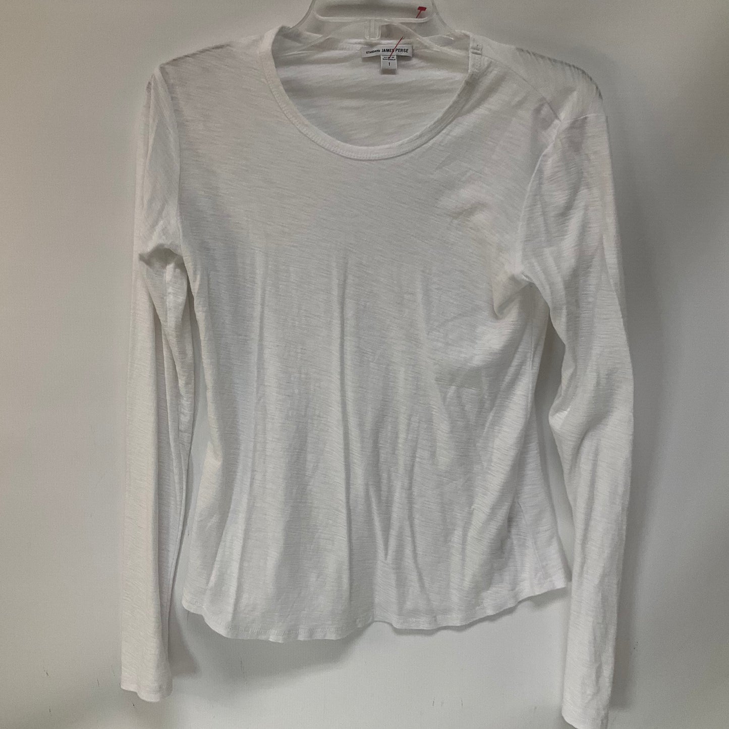 Top Long Sleeve By James Perse In White, Size: S