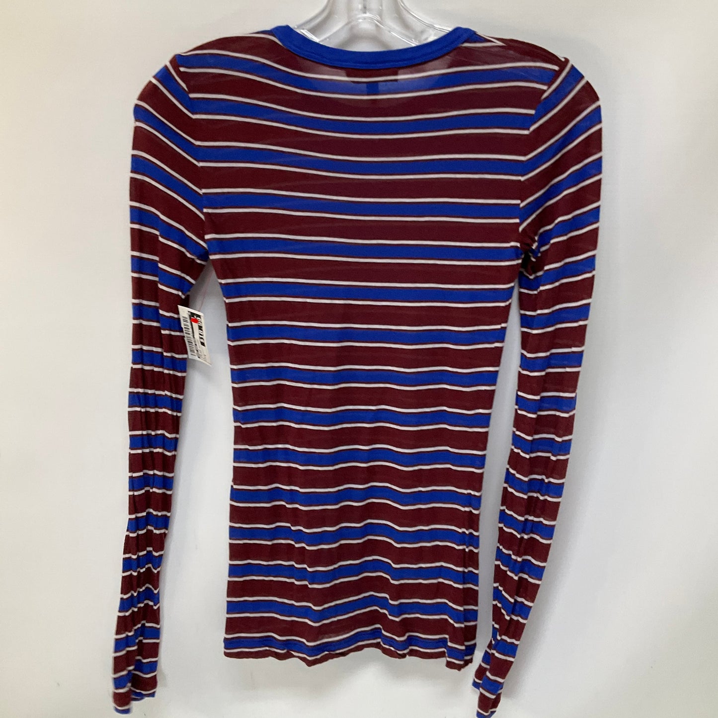 Top Long Sleeve By Rag And Bone In Striped Pattern, Size: S