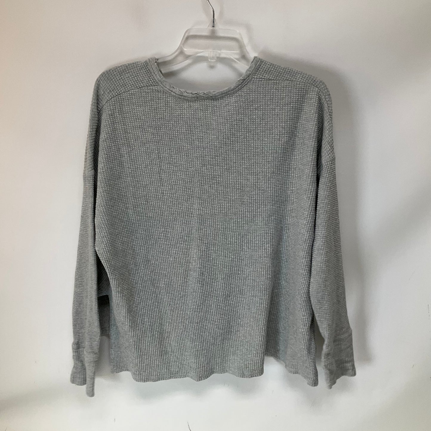 Top Long Sleeve By Aerie In Grey, Size: M