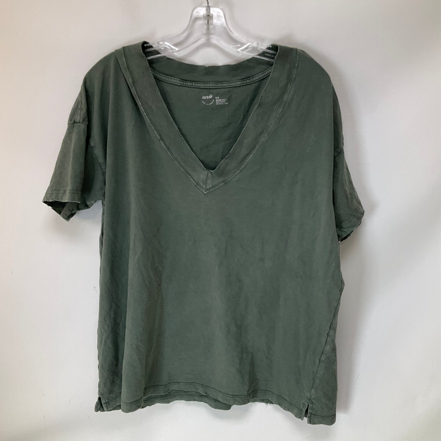 Top Short Sleeve By Aerie In Green, Size: S