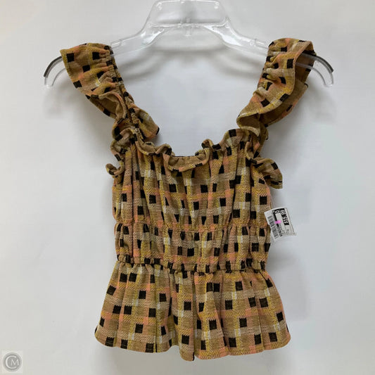 Top Sleeveless By Eva Franco In Orange, Size: Xs