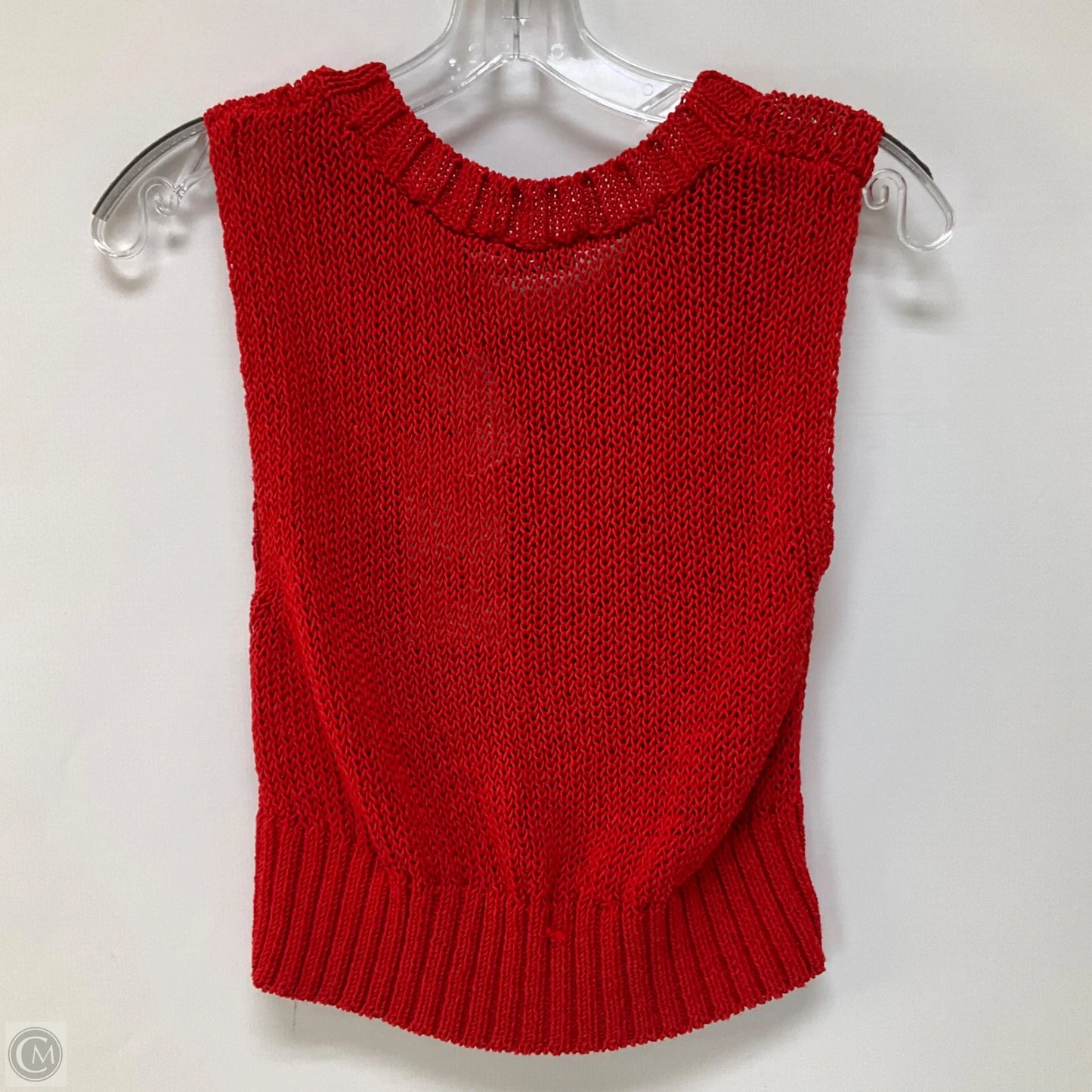 Sweater Short Sleeve By Zara In Red, Size: S