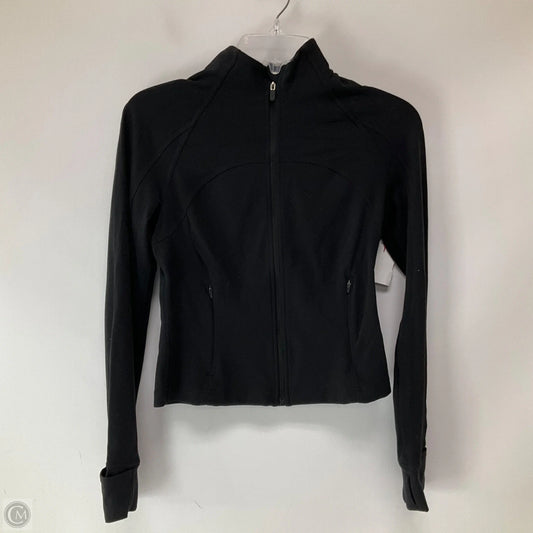 Athletic Jacket By Lululemon In Black, Size: 6