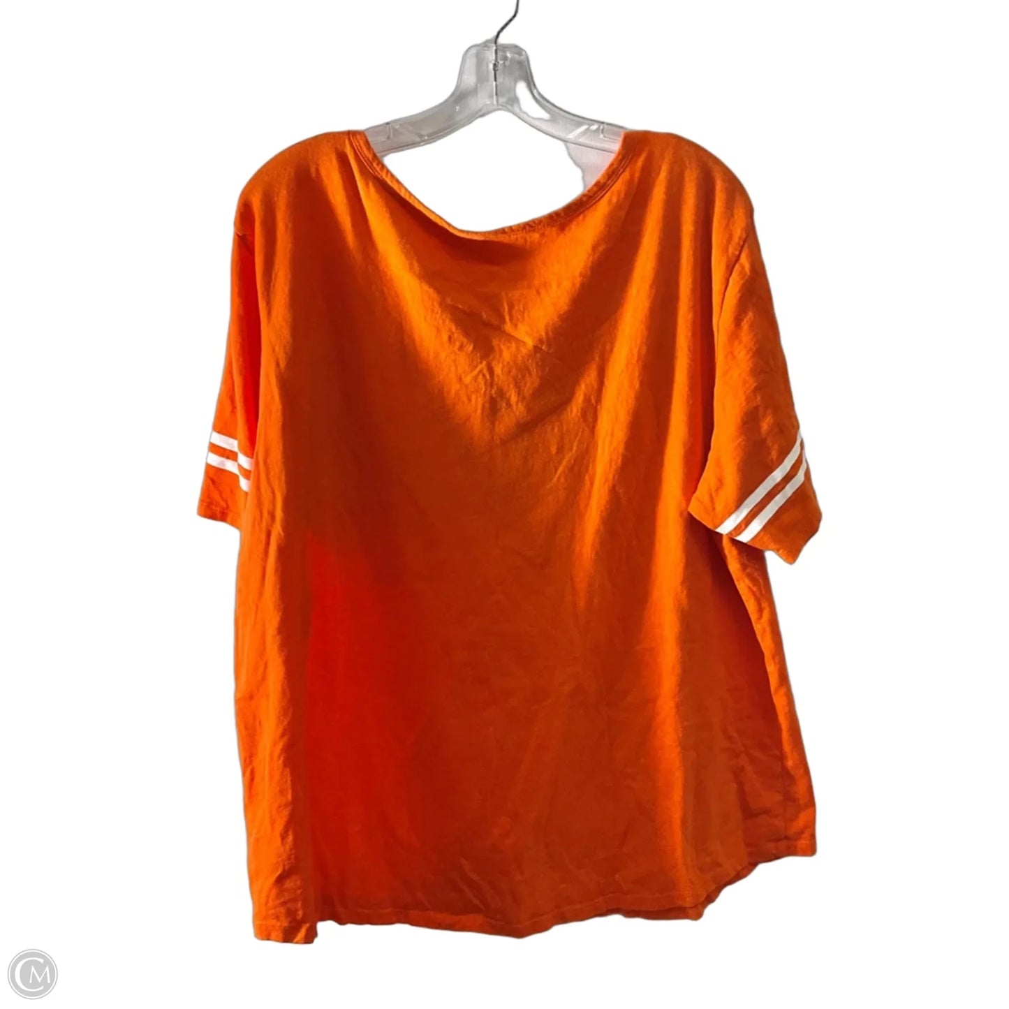 Top Short Sleeve By Nfl In Orange, Size: 2x