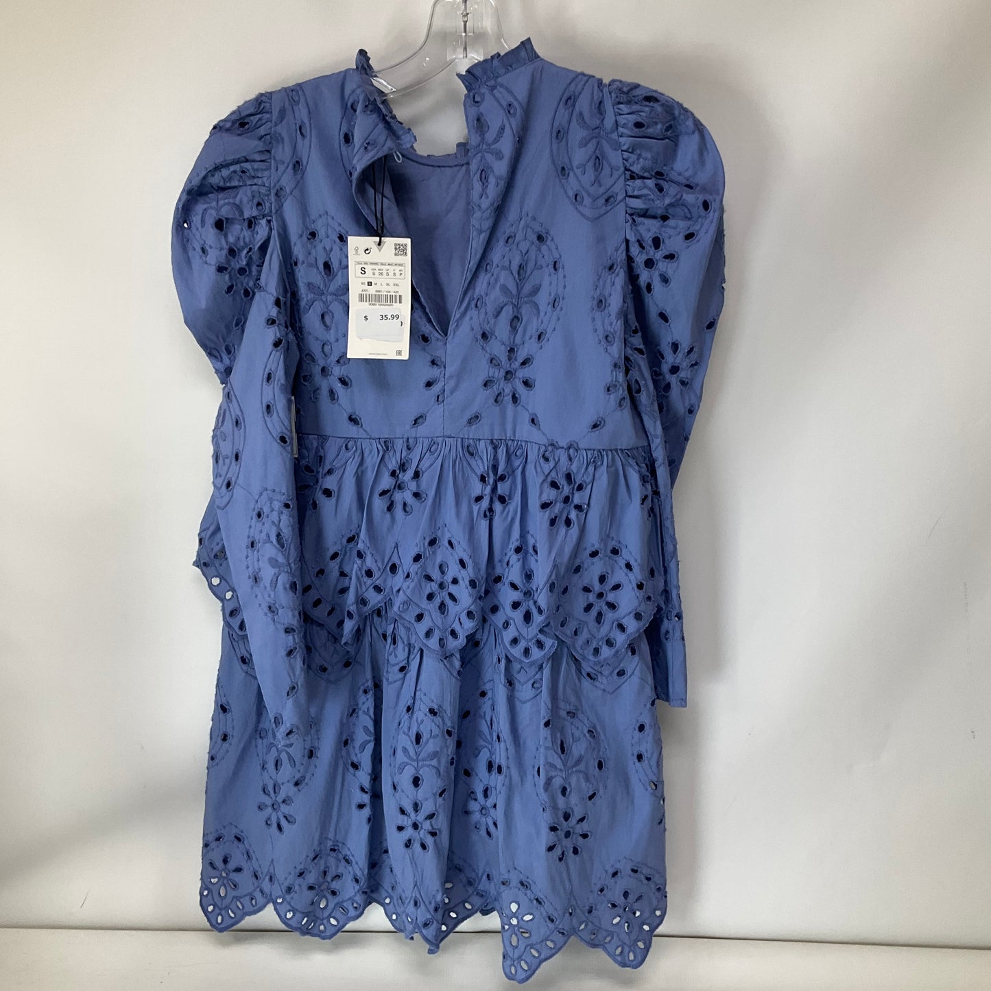 Dress Casual Short By Zara In Blue, Size: S