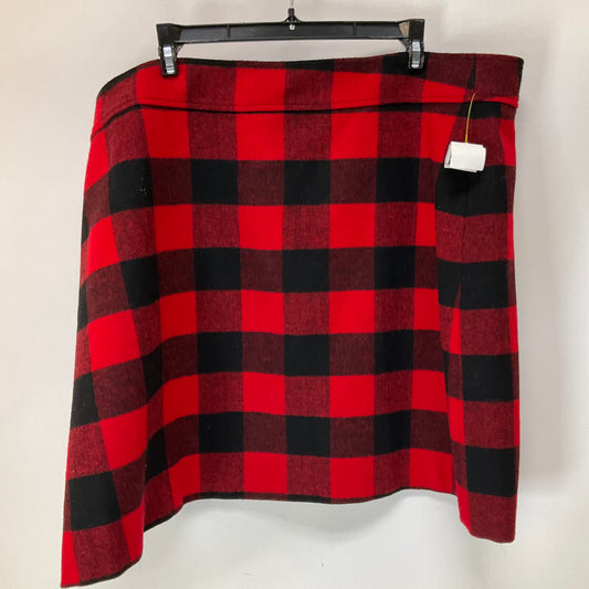 Skirt Mini & Short By J. Crew In Plaid Pattern, Size: 22