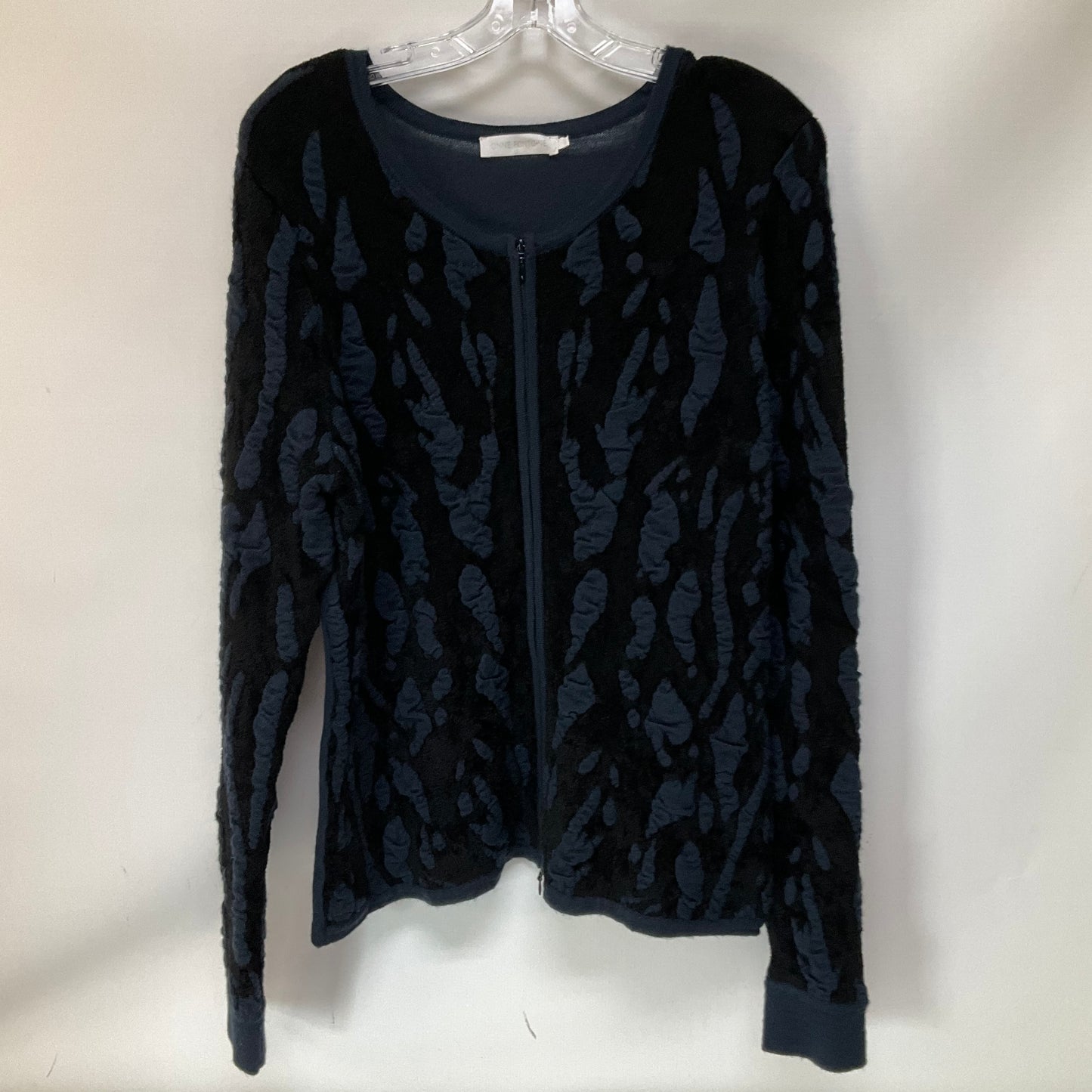 Sweater By Cma In Black & Blue, Size: L