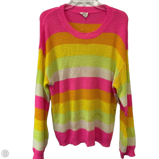 Sweater By Bibi In Multi-colored, Size: L