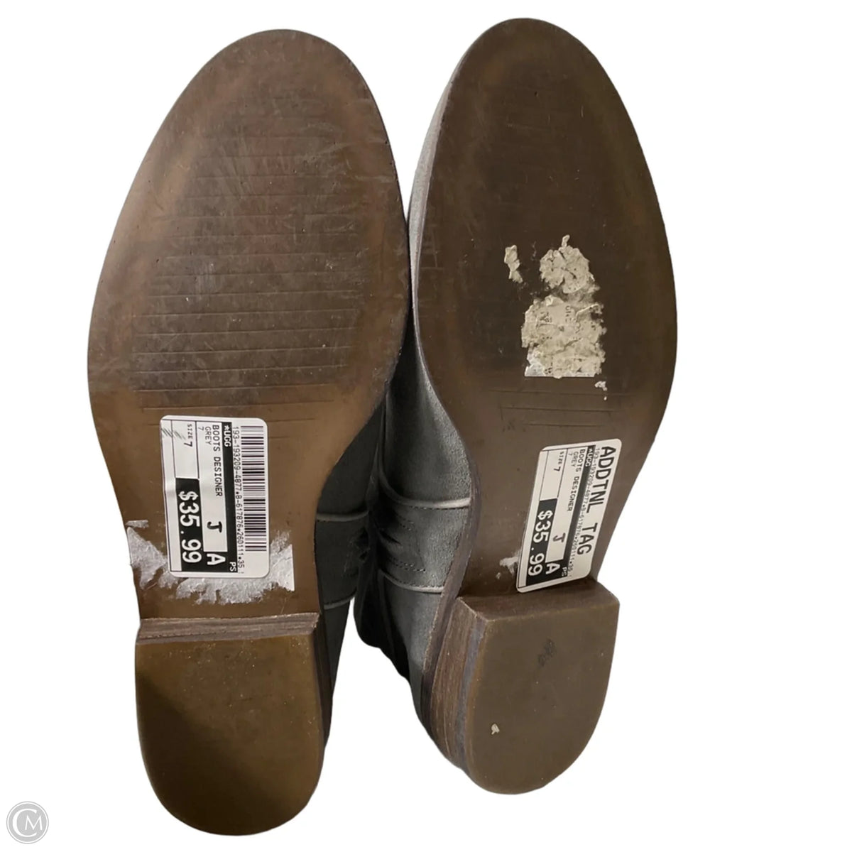 Boots Designer By Ugg In Grey, Size: 7