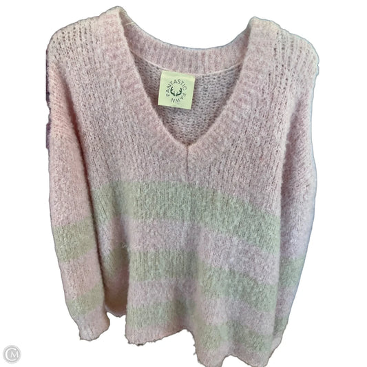 Sweater By Fantastic Fawn In Pink, Size: S