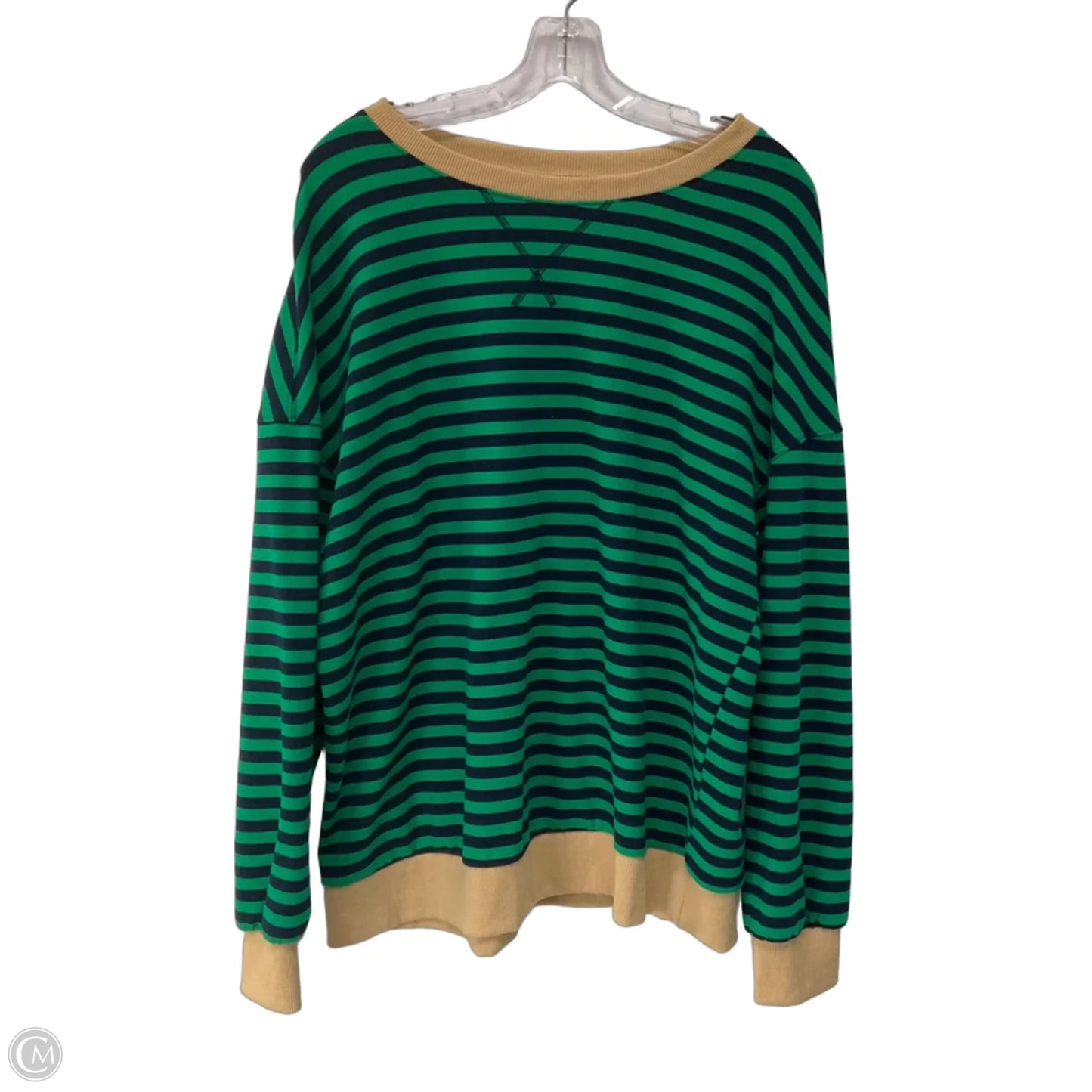 Top Long Sleeve By Btfbm In Striped Pattern, Size: Xl