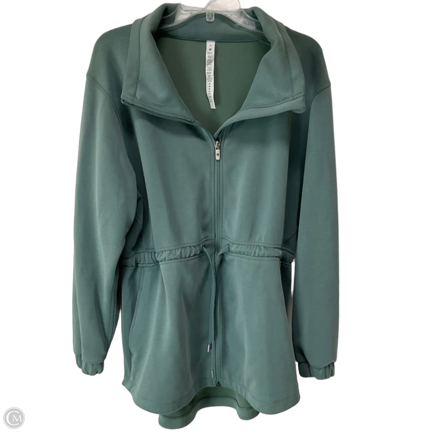 Athletic Jacket By Lululemon In Teal, Size: 10