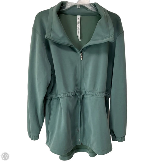 Athletic Jacket By Lululemon In Teal, Size: 10