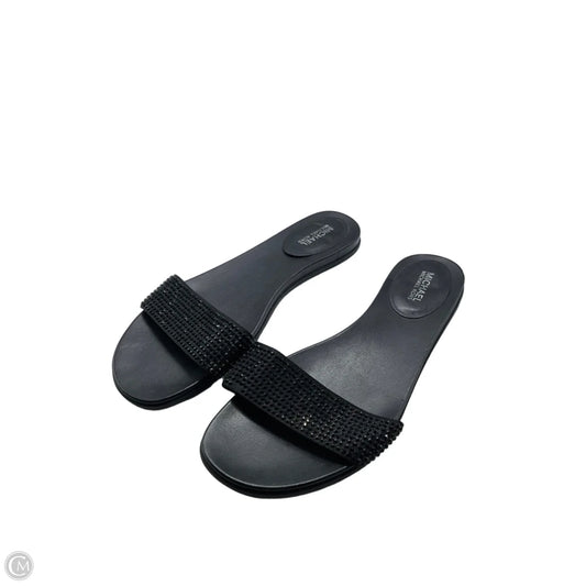 Sandals Flats By Michael By Michael Kors In Black, Size: 8