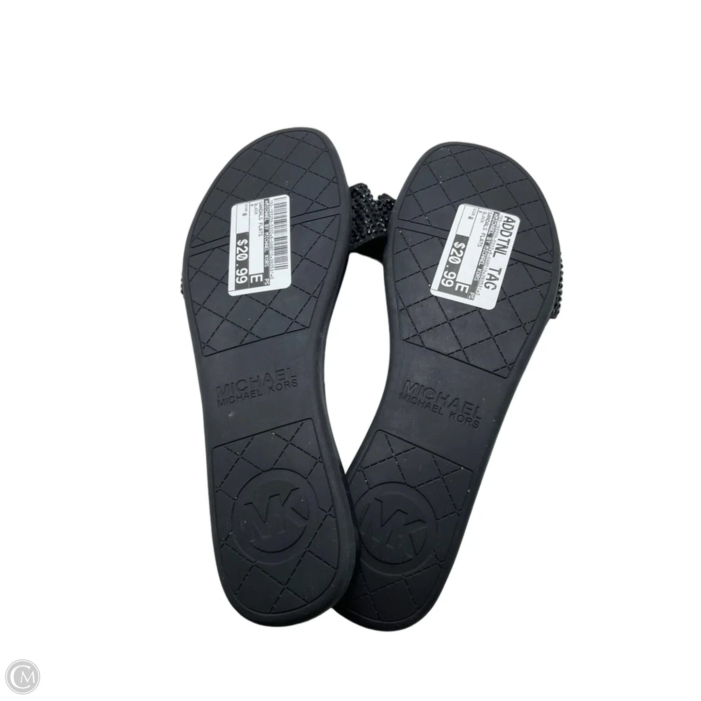 Sandals Flats By Michael By Michael Kors In Black, Size: 8