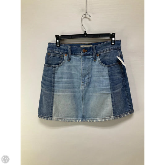 Skirt Mini & Short By Madewell In Blue Denim, Size: 2