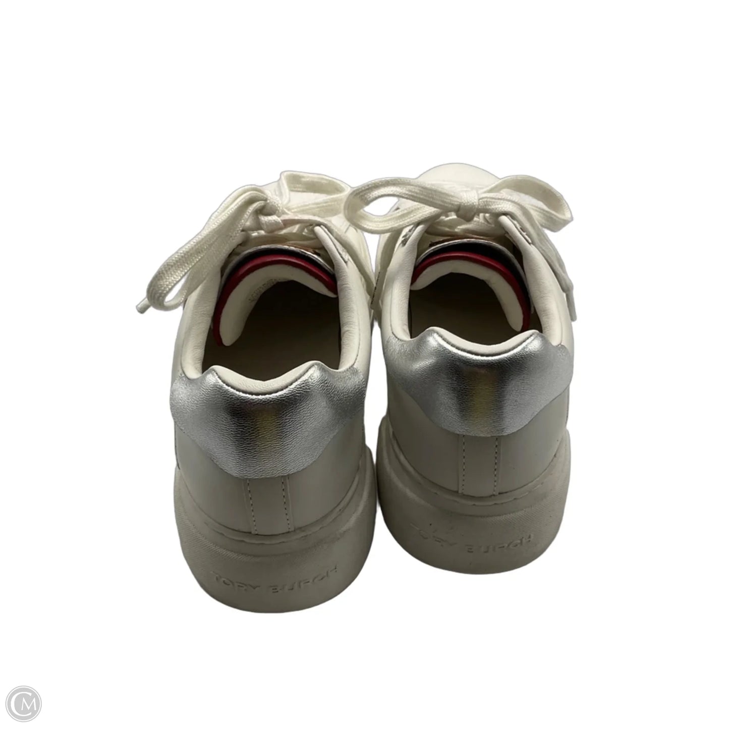 Shoes Designer By Tory Burch In Red & White, Size: 6.5