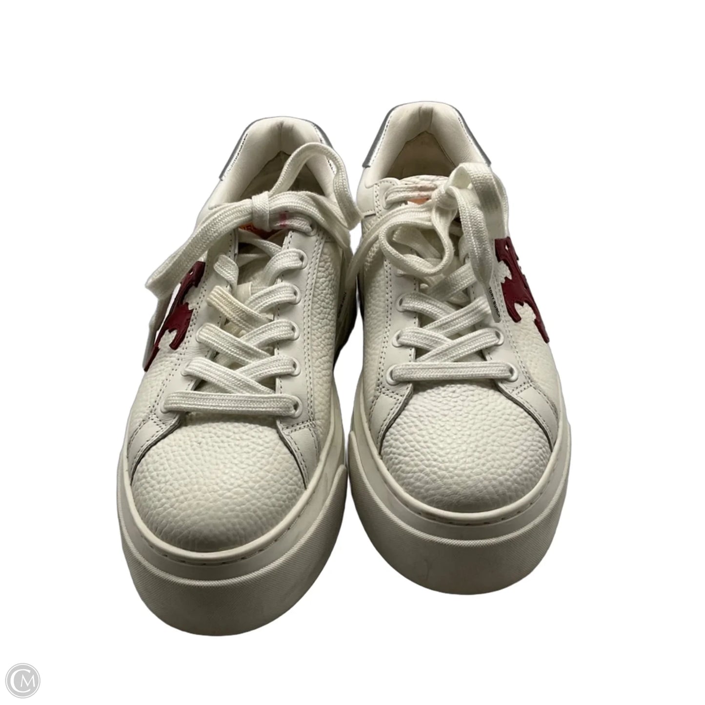 Shoes Designer By Tory Burch In Red & White, Size: 6.5