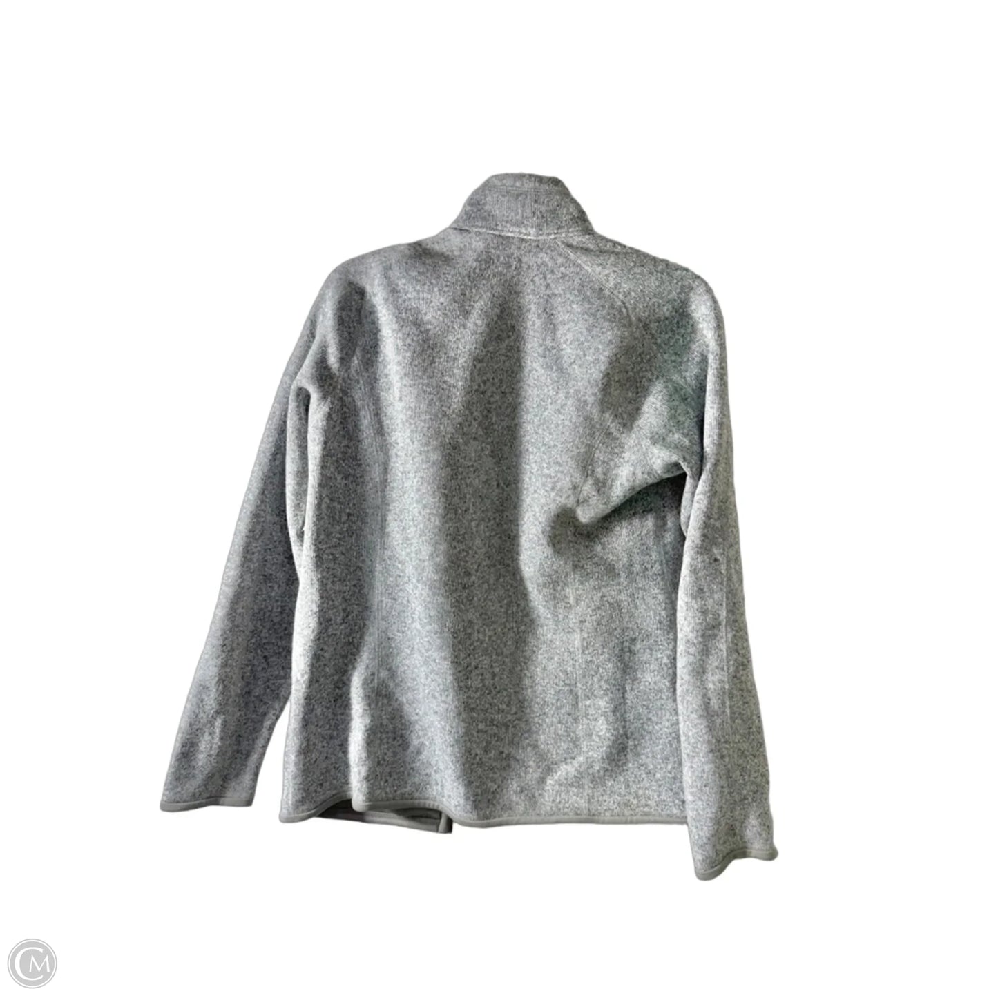 Athletic Jacket By Patagonia In Grey, Size: L