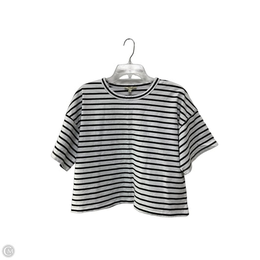 Top Short Sleeve Basic By Madewell In Striped Pattern, Size: Xl