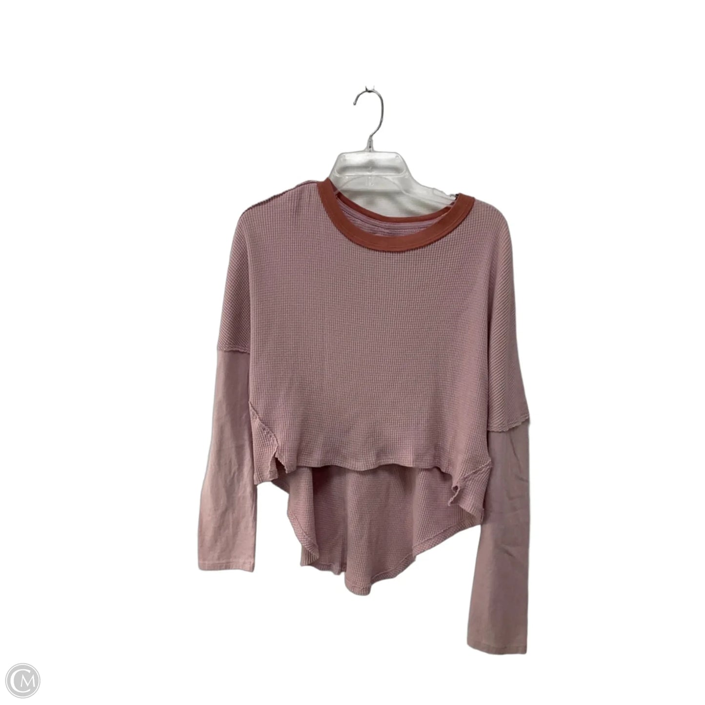 Top Long Sleeve By Free People In Pink, Size: Xs