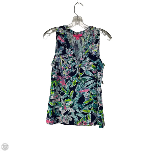 Tank Top Designer By Lilly Pulitzer In Navy, Size: M