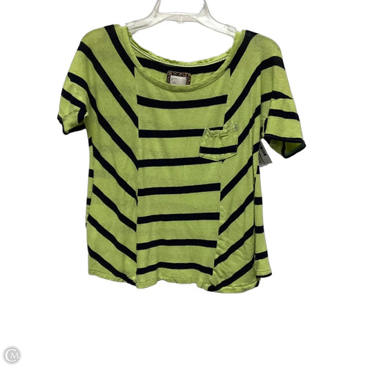 Top Short Sleeve By Anthropologie In Striped Pattern, Size: S