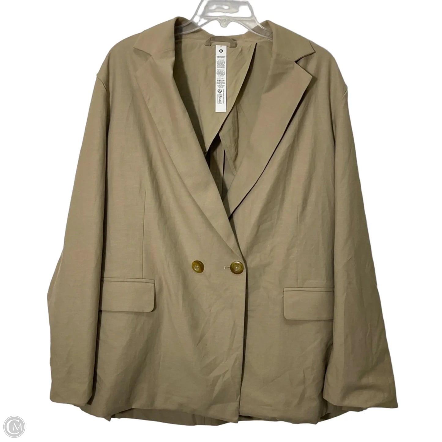 Athletic Blazer By Lululemon In Green, Size: M