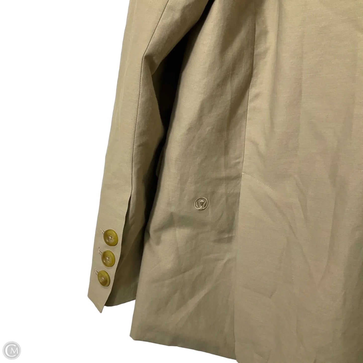 Athletic Blazer By Lululemon In Green, Size: M