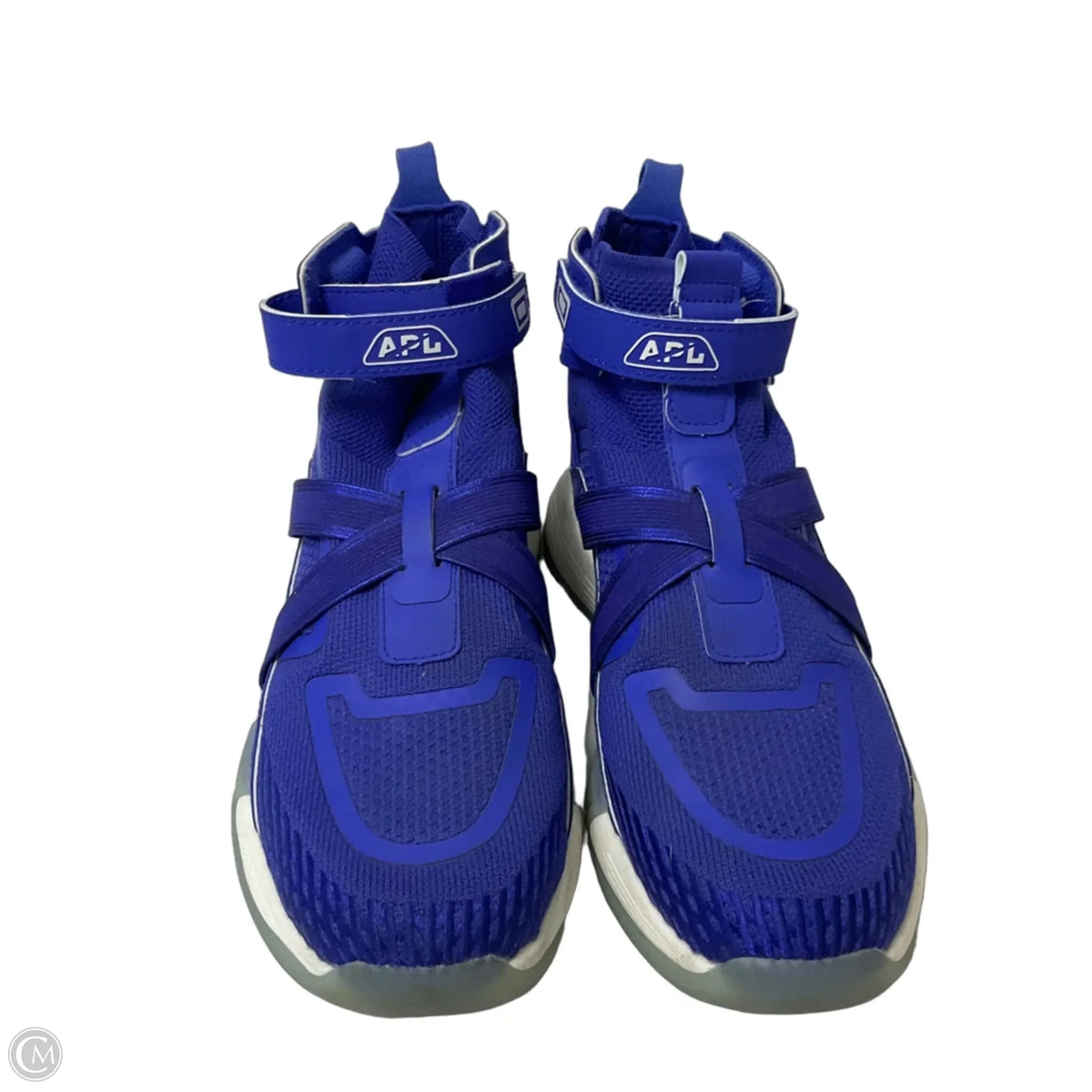 Shoes Designer By Apl In Blue, Size: 7.5