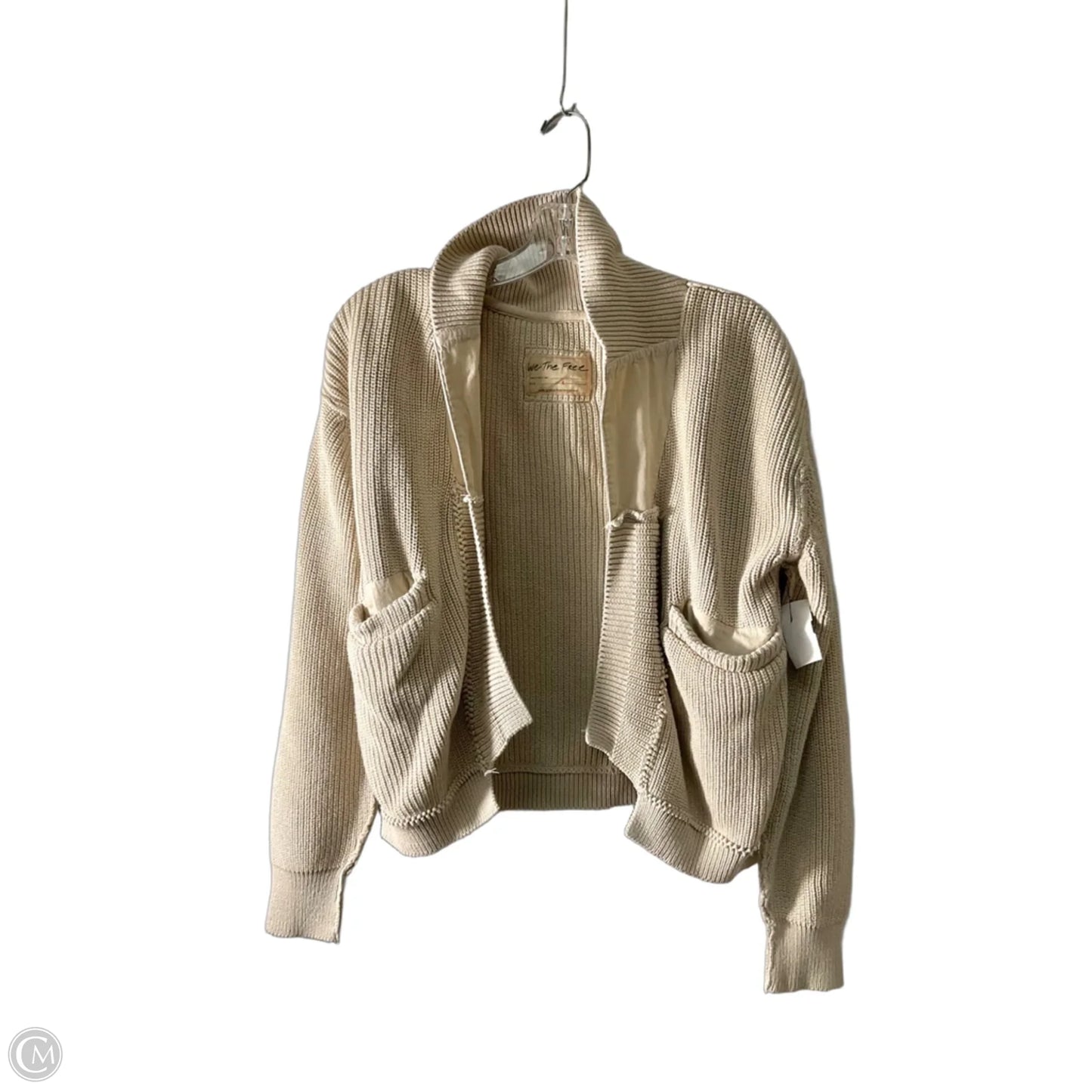 Sweater Cardigan By We The Free In Cream, Size: L