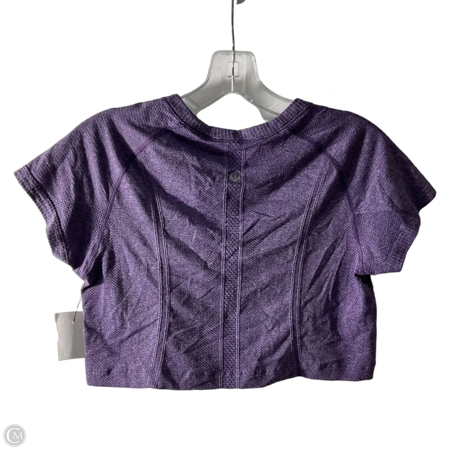 Athletic Top Short Sleeve By Lululemon In Purple, Size: 4
