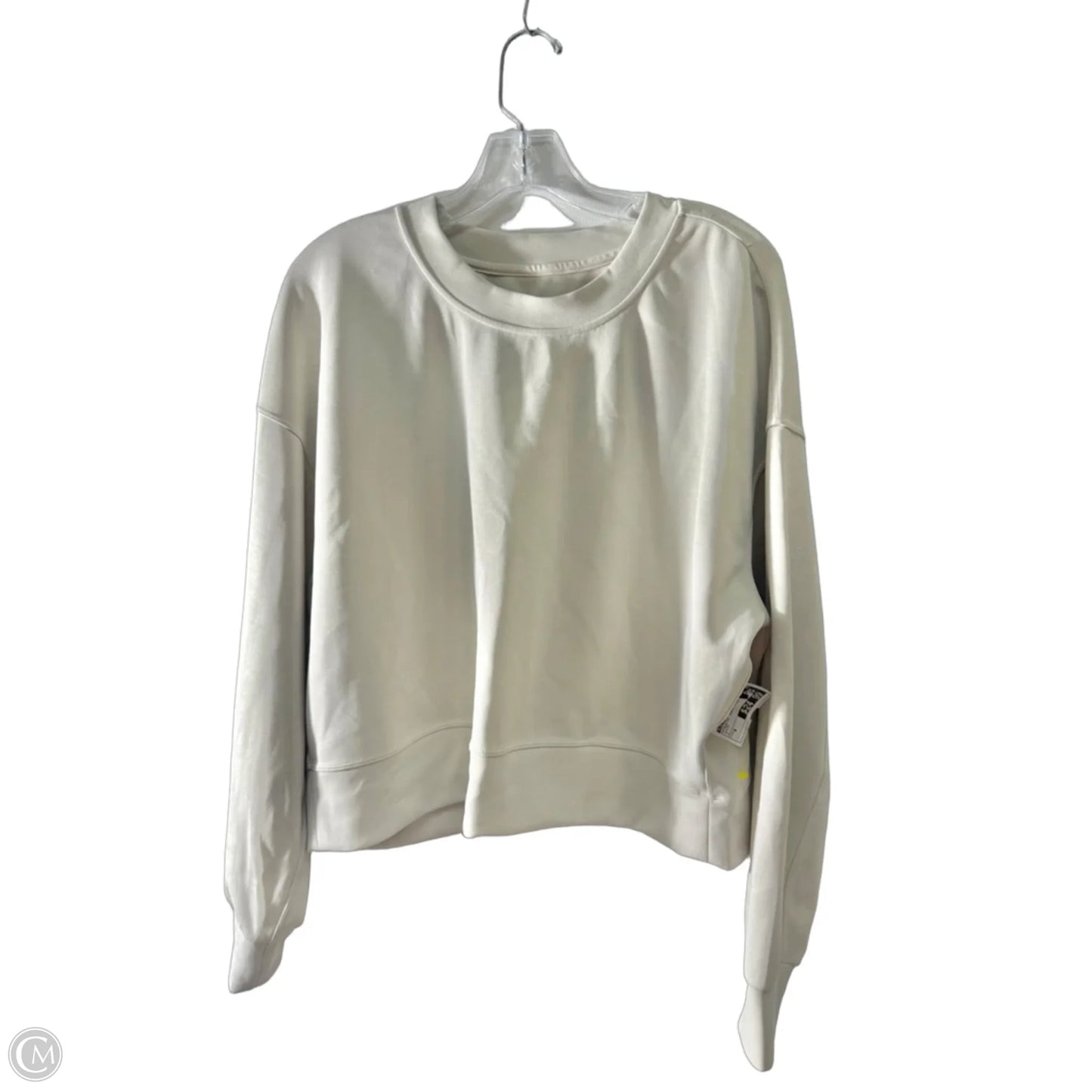 Athletic Sweatshirt Crewneck By Lululemon In White, Size: 8