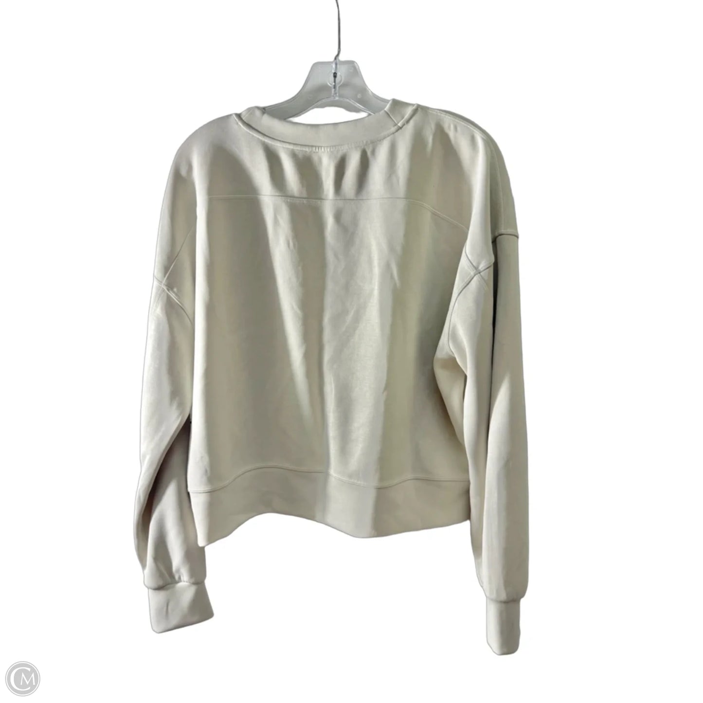 Athletic Sweatshirt Crewneck By Lululemon In White, Size: 8