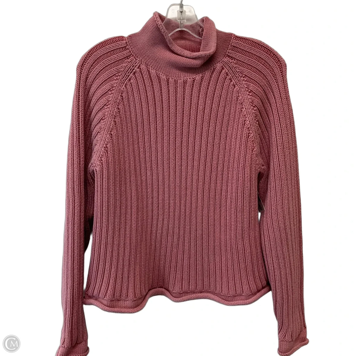 Sweater By Faherty In Pink, Size: L
