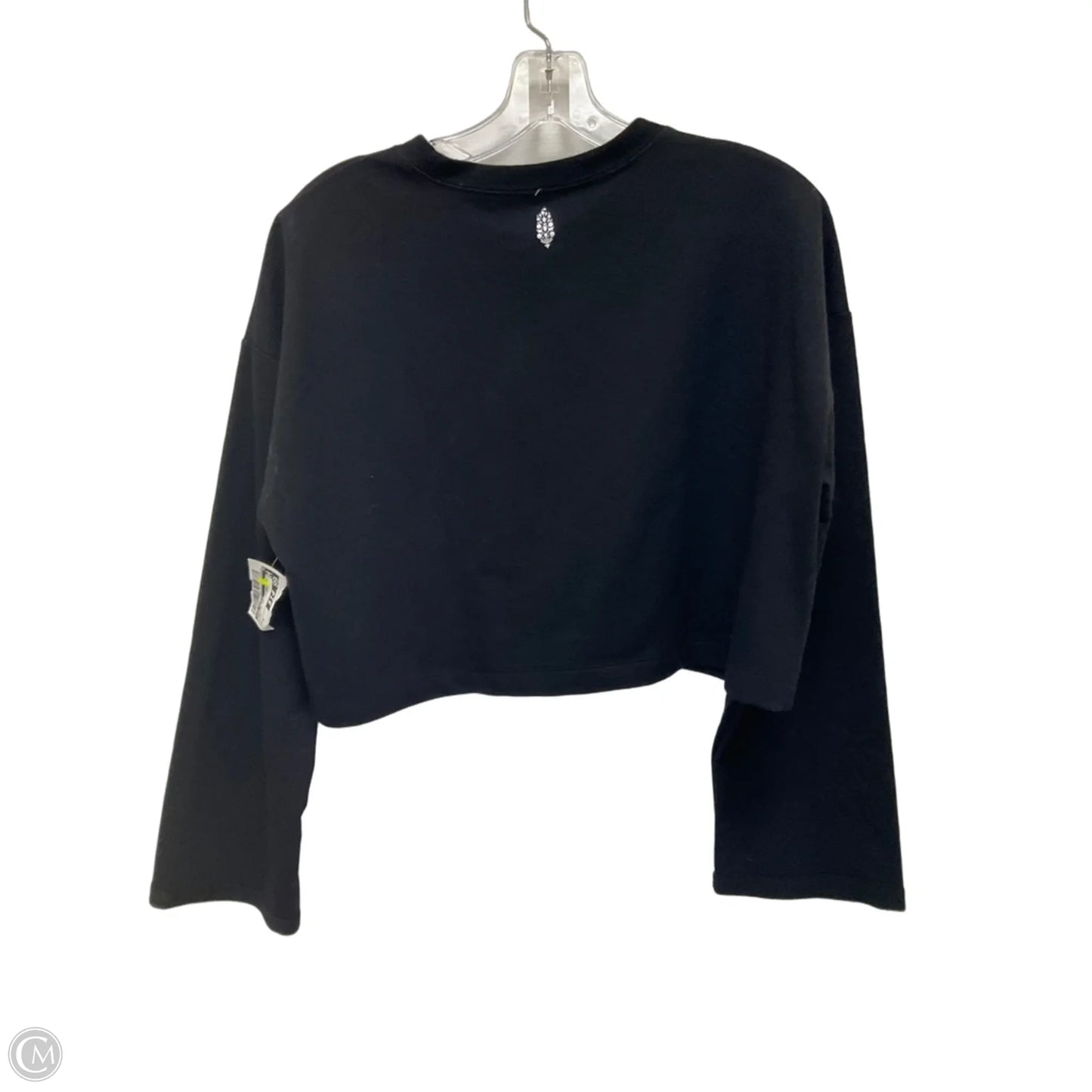 Athletic Top Long Sleeve Crewneck By Free People In Black, Size: S