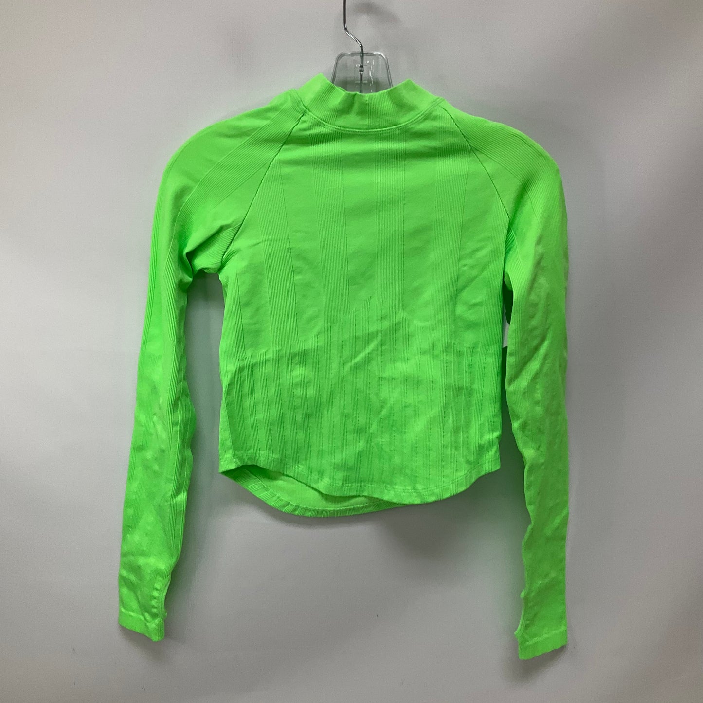 Athletic Top Long Sleeve Collar By Free People In Green, Size: Xs